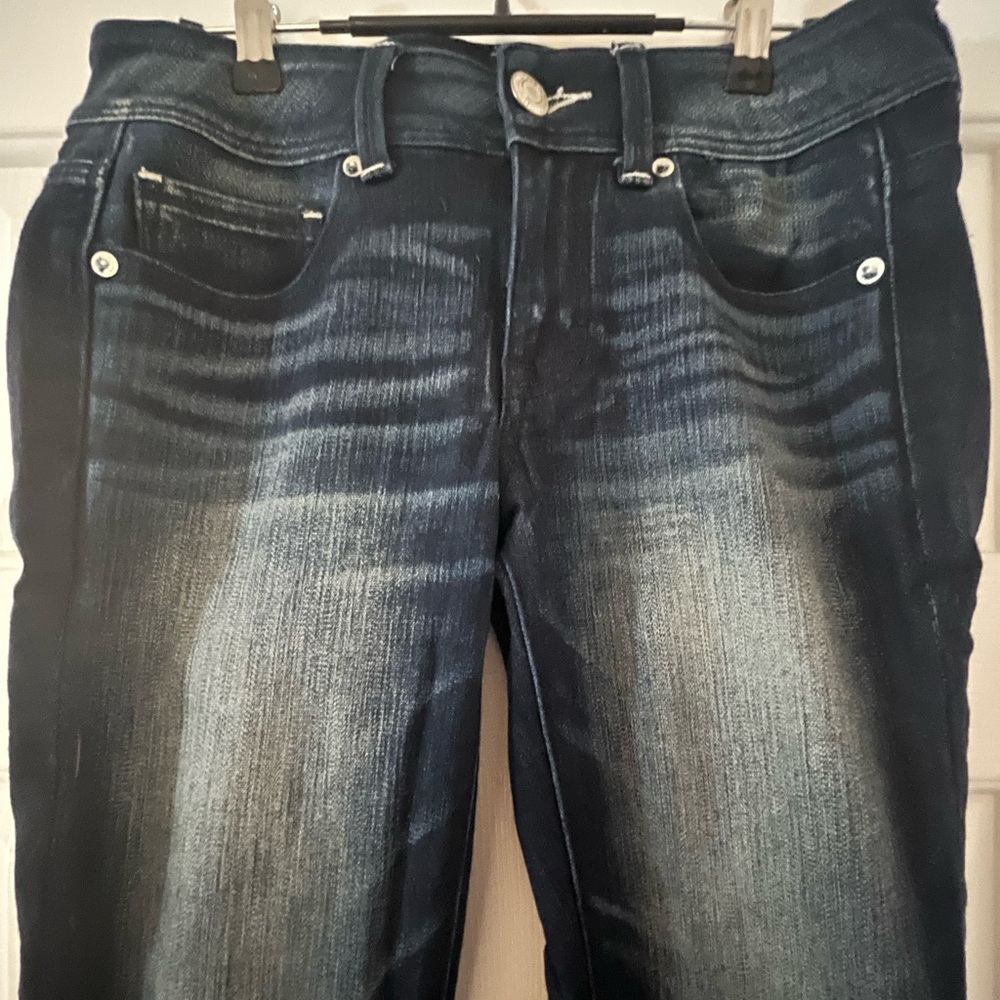 Women's AE Deep Blue Kick Boot Jeans